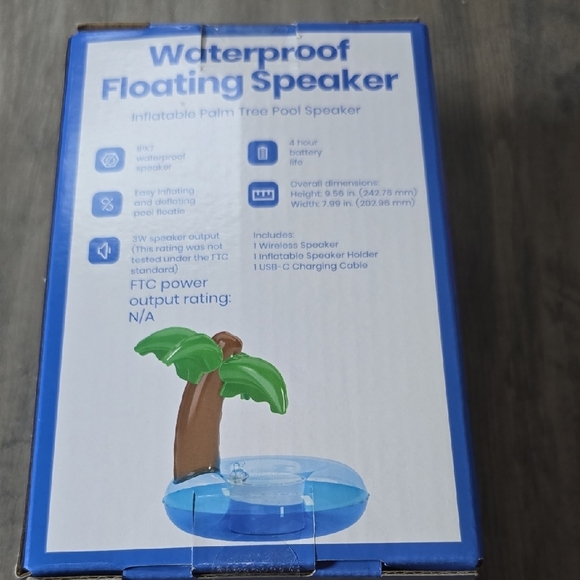 Waterproof Palm Tree Floating Speaker - Picture 3 of 3